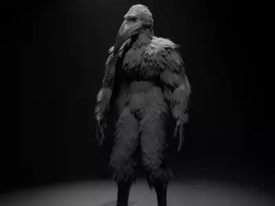 Opium Bird Free Rigged 3D Model Free 3D model