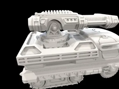 VEHICLE III - WITH ALT HEAVY WEAPONS - 3DPRINT 3D print model