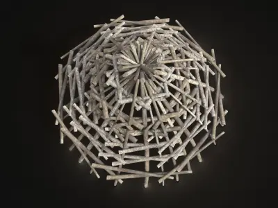 Next Gen AAA Improvised Fish Trap Animal Bird Cage Locker Low-poly 3D model