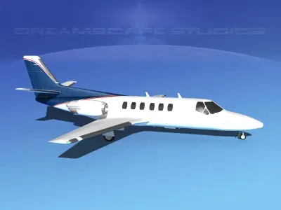 Cessna C550 Citation II V12 3D model