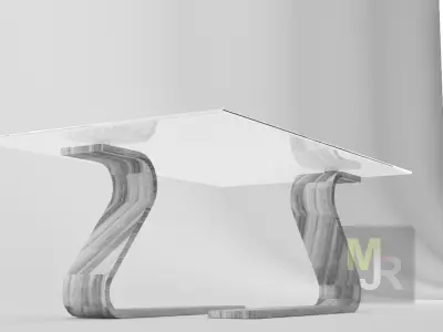 modern table Free low-poly 3D model