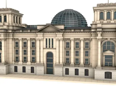 Reichstag building 3D model