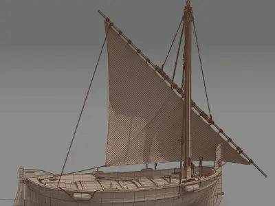 Llaut Spanish Boat 3D model