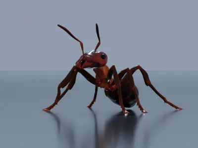 Normal Ant Low-poly 3D model