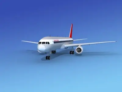 Boeing 757-200 Northwest Orient 3D model