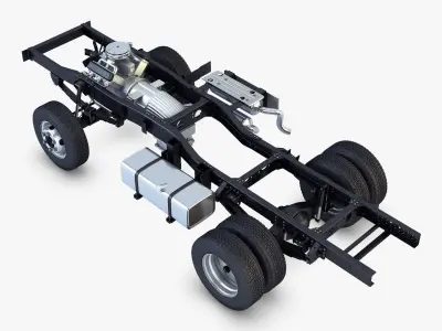 Truck Chassis 4x4 v 1 3D model
