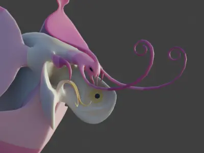 Orchid monster 3D model