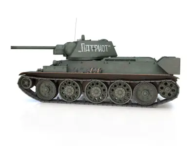T-34-76 - Model 1942 - Soviet tank - Patriot 3D model
