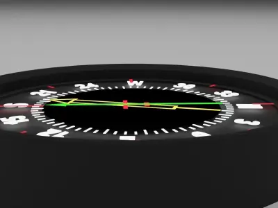 Radio magnetic Indicator 3D model