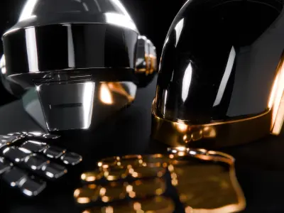 Robot Helmets 3D Model Free low-poly 3D model