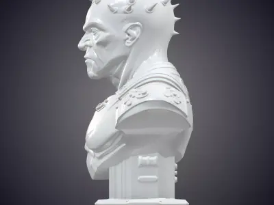 Zabrak Warrior Bust PM-753 3D print model