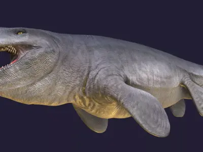 Tylosaurus Low-poly 3D model