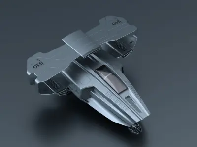 Sci-Fi Spaceship High-Poly  Free 3D model