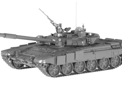 T-90A Russian Main Battle Tank 3D model