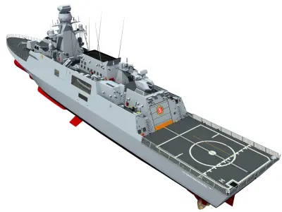 HETMAN IVAN MAZEPA UKRAINIAN CORVETTE 3D model