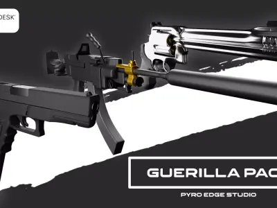 GUERILLA PACK 3 IN 1 FULLY RIGGED 3D model
