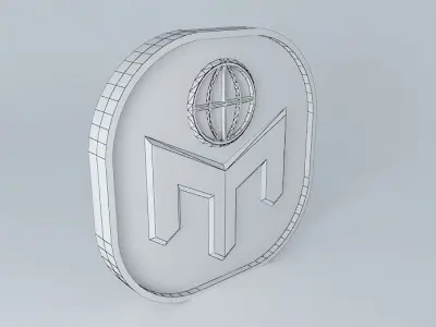 Mensa Gold Logo 3D model