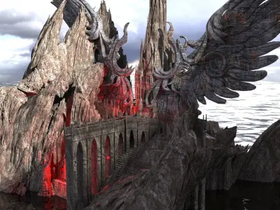 Dantes Inferno Heracy Tower 3D model