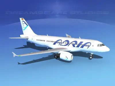 Airbus A319 Adria 3D model