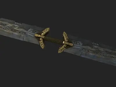 Thanos Infinity Sword Low-poly 3D model
