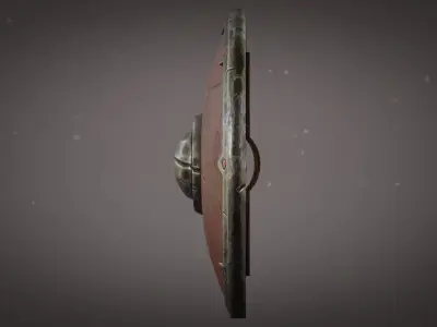 Viking Shield Low-poly 3D model