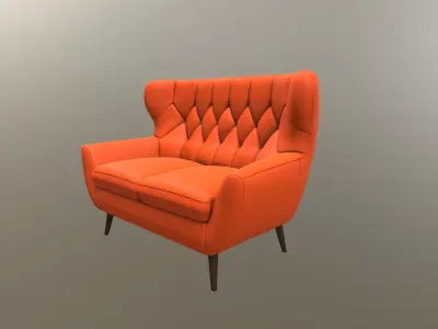 Two seater sofa Voss Free 3D model