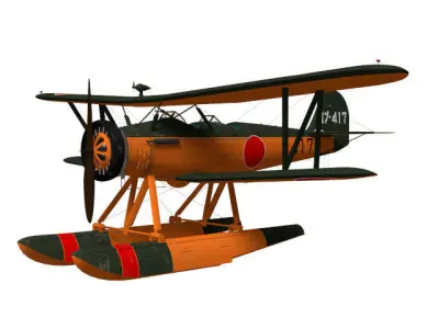 Kawanishi K5Y Willow 3D model