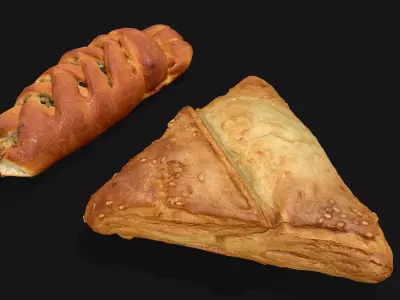 Pie Group - Photoscaned models Low-poly 3D model