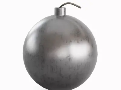 Bomb Set Low-poly 3D model