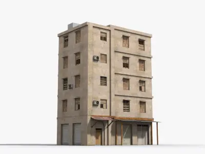 Arab Middle East Building x28 Low-poly 3D model