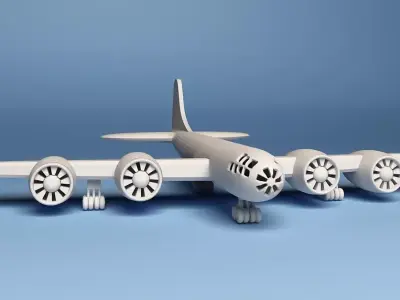 printable Boeing B-29 Superfortress Plane 3D print model