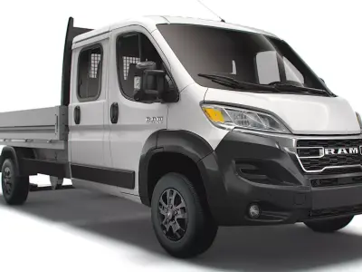 RAM Promaster Crew Cab Truck 2023 3D model