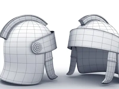 Spartan and Roman Helmet 3D model