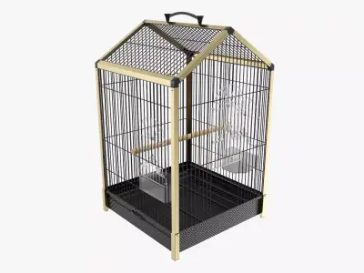 Bird travel cage carrier 3D model