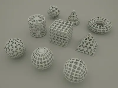 Standard geometric primitives 3D print model