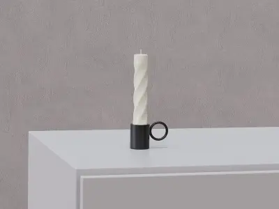 Twister Candle Free 3D model