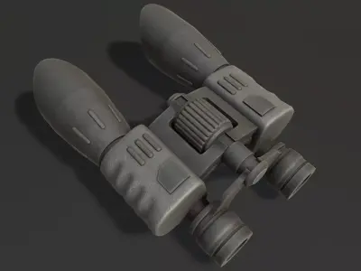 military binoculars - unity asset Low-poly 3D model