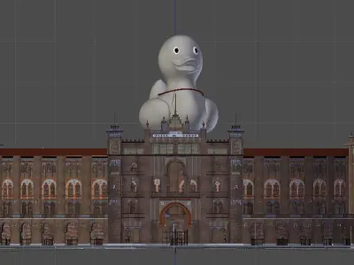 Plaza de las Ventas Low-poly 3D model