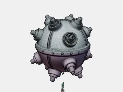 Naval Mine for Aquarium 3D print model