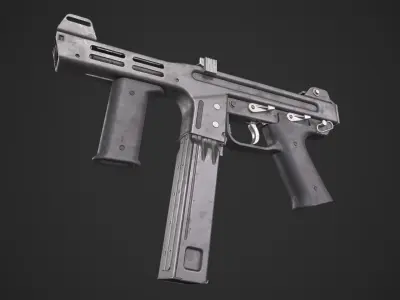 Spectre M4 SMG Low-poly 3D model