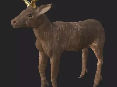 deer statue Free 3D model
