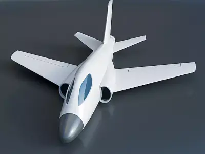 3d printable aircraft concept 3D print model
