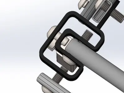 Folding Frame Stand V2 3D model