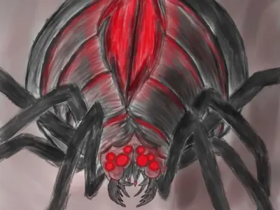 The Devour Spider - Rigged and Animated Low-poly 3D model