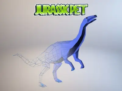 Low-Poly Dino Pack Low-poly 3D model