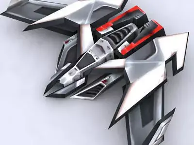 3DRT - Sci-Fi Forces - Bomber 7  Low-poly 3D model