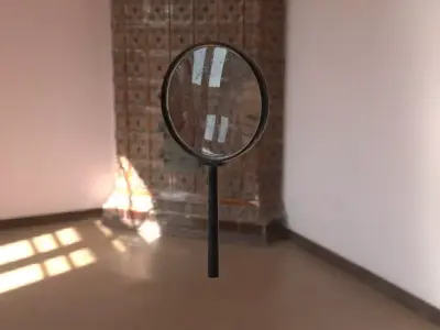 megaloscope magnifying glass Free 3D model
