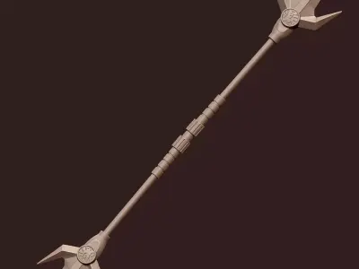 Blue Ranger Inspired Power Lance Joinable Collapsible Version 3D print model