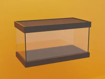 Glass Cage Free low-poly 3D model