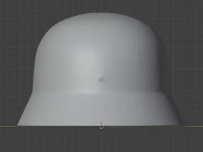 Stahlhelm M35 ET64 Scale 1 to 1 3D model